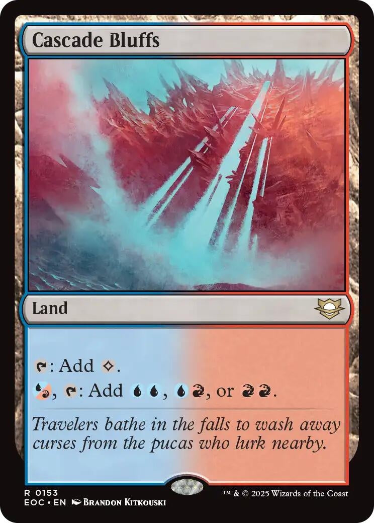 Image for Cascade Bluffs (153) (Edge of Eternities) - Magic: The Gathering