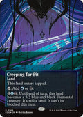 Image for Creeping Tar Pit (0144) (Borderless) (Galaxy Foil) (144) (Edge of Eternities: Stellar Sights) - Magic: The Gathering