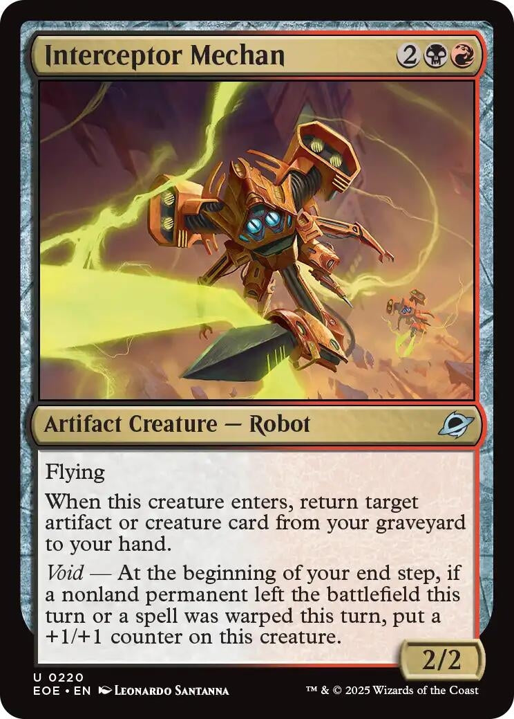 Image for Interceptor Mechan (220) (Edge of Eternities) - Magic: The Gathering