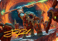 Image for Frontline War-Rager Art Card (Gold-Stamped Signature) (16) (Edge of Eternities) - Magic: The Gathering