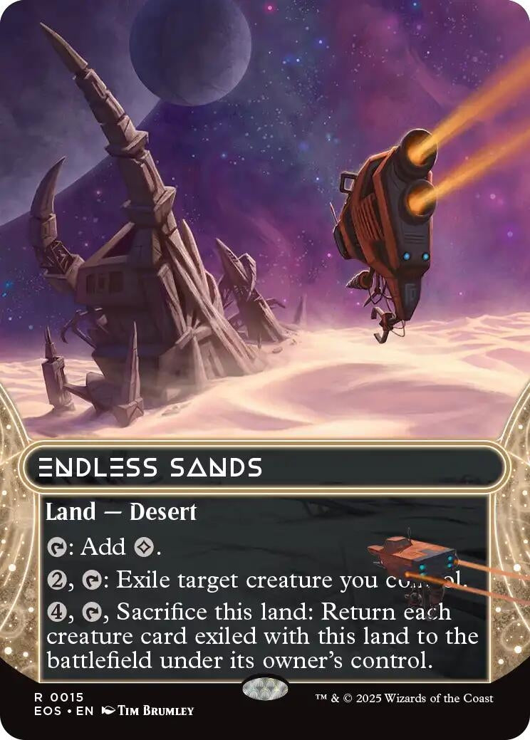 Image for Endless Sands (0015) (Borderless) (15) (Edge of Eternities: Stellar Sights) - Magic: The Gathering