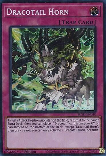 Image for Dracotail Horn (Super Rare) (JUSH-EN010) (JUSH) - YuGiOh