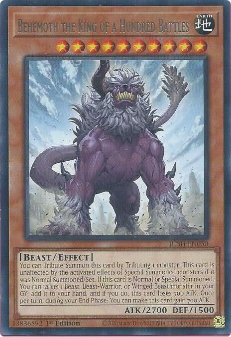Image for Behemoth the King of a Hundred Battles (JUSH-EN050) (JUSH) - YuGiOh