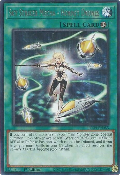 Image for Sky Striker Mecha - Hornet Drones (JUSH-EN053) (JUSH) - YuGiOh