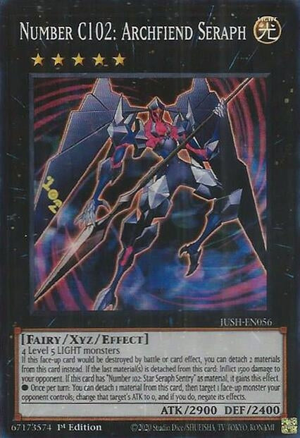 Image for Number C102: Archfiend Seraph (JUSH-EN056) (JUSH) - YuGiOh