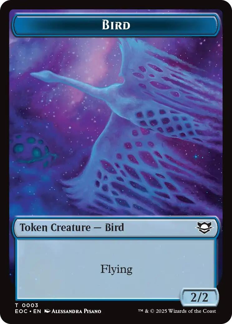 Image for Bird // Golem (0012) Double-Sided Token (3 // 12) (Edge of Eternities) - Magic: The Gathering