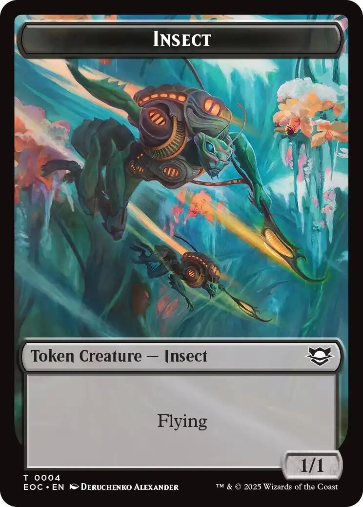 Image for Insect // Golem (0013) Double-Sided Token (4 // 13) (Edge of Eternities) - Magic: The Gathering