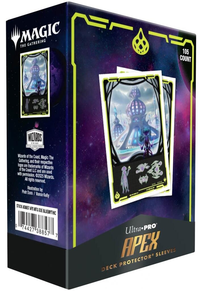 Image for Edge of Eternities - APEX Deck Protector Sleeves for Magic: The Gathering - Green Mythic (105-pack) - Card Sleeves