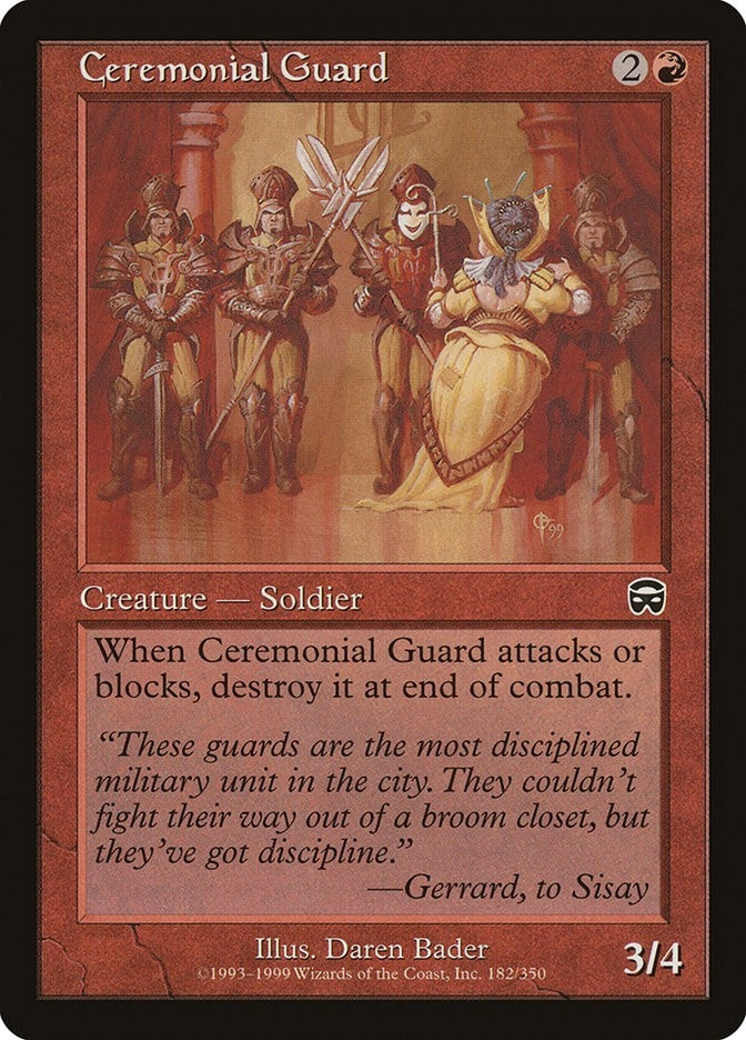 Image for Ceremonial Guard (182) (Mercadian Masques) - Magic: The Gathering