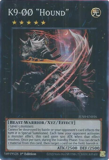 Image for K9-00 "Hound" (Super Rare) (JUSH-EN036) (JUSH) - YuGiOh