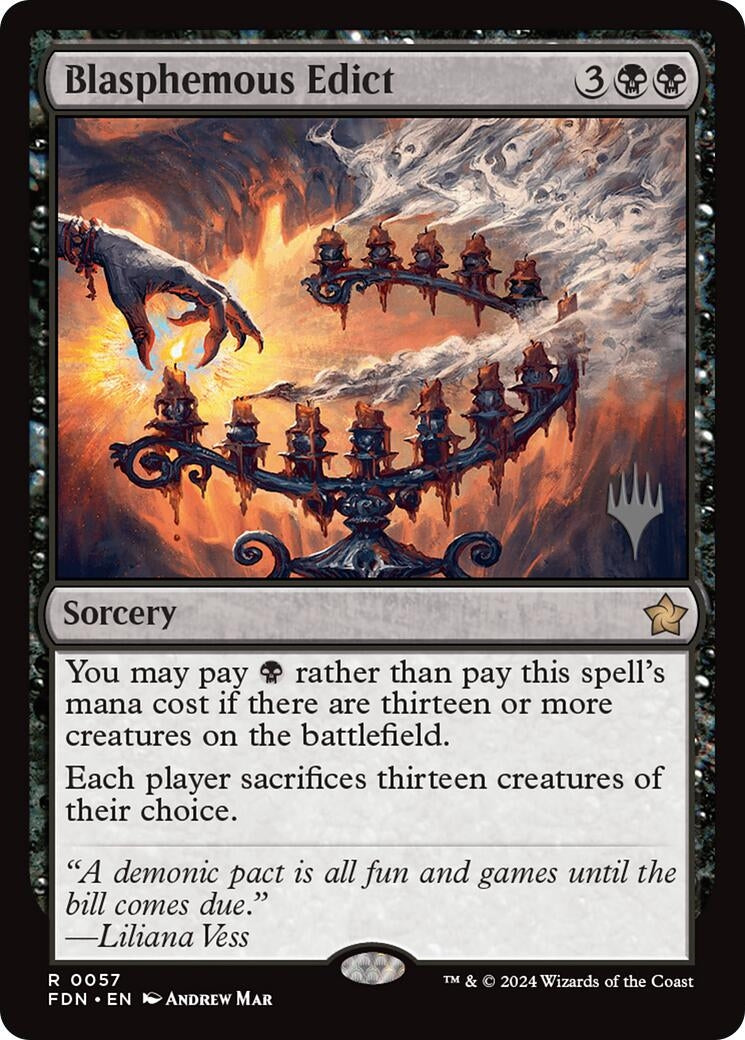 Image for Blasphemous Edict (57) (Edge of Eternities) - Magic: The Gathering