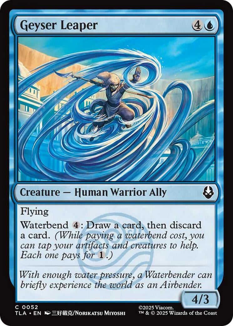 Image for Geyser Leaper (52) (Avatar: The Last Airbender) - Magic: The Gathering