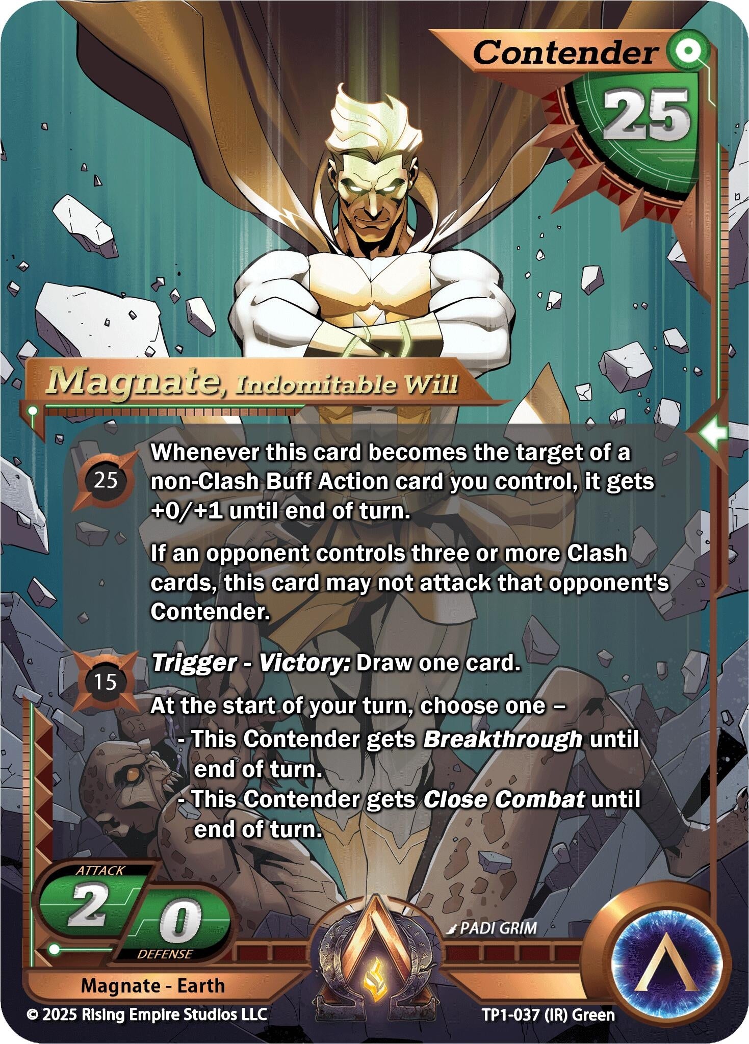 Image for Magnate, Indomitable Will (TP1-037) (Spoils of the Forgotten) - Alpha Clash