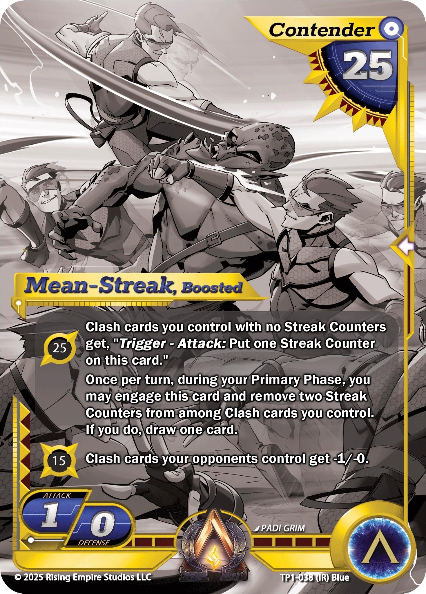 Image for Mean-Streak, Boosted (Monochrome) (TP1-038) (Spoils of the Forgotten) - Alpha Clash