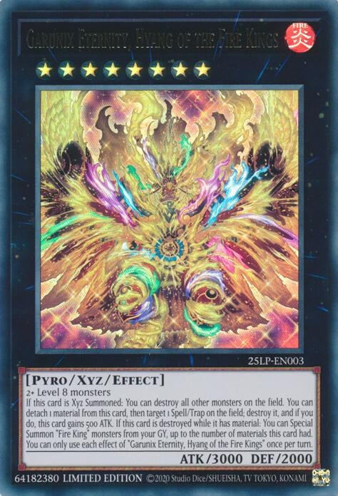Image for Garunix Eternity, Hyang of the Fire Kings (25LP-EN003) (25LP) - YuGiOh