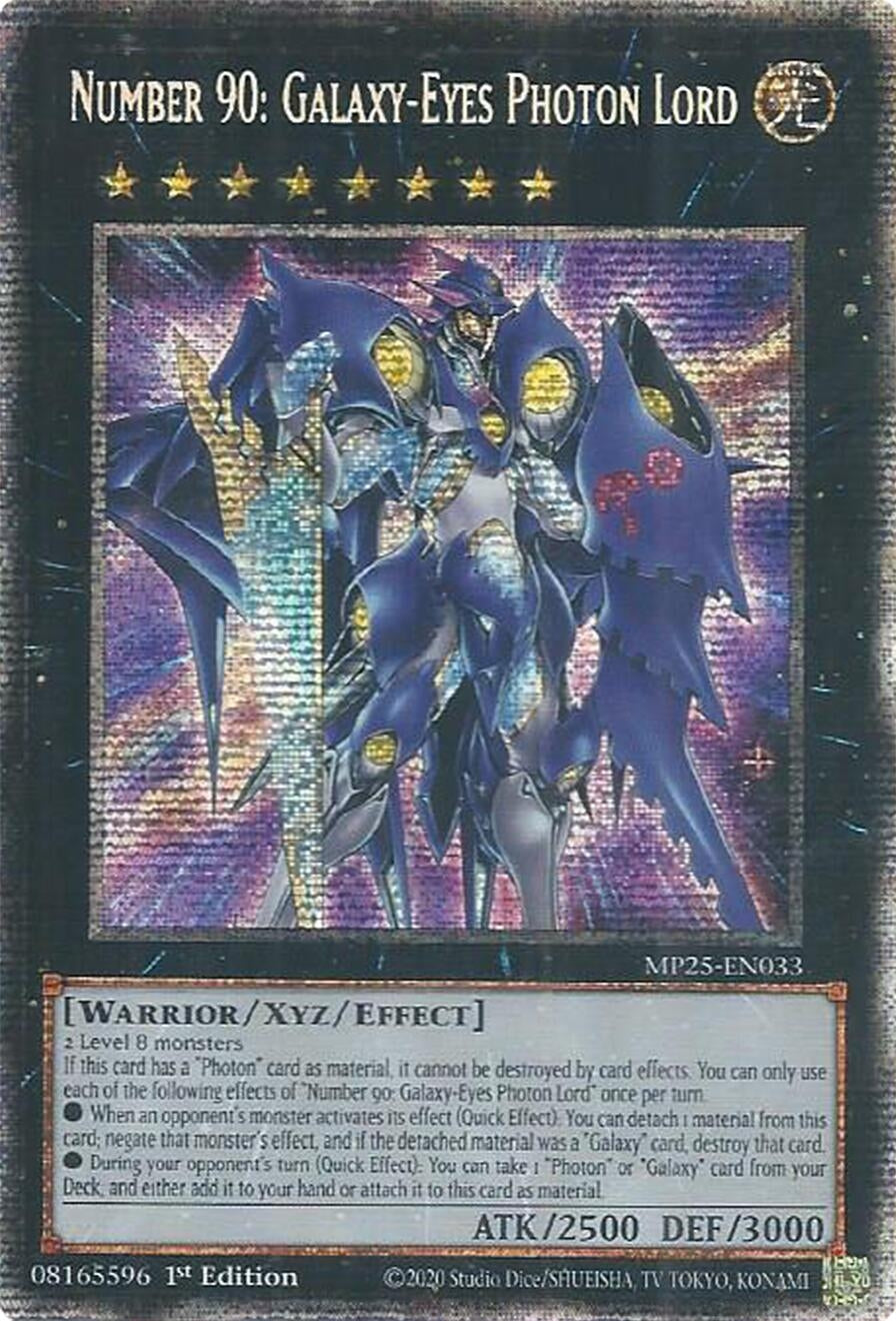 Image for Number 90: Galaxy-Eyes Photon Lord (MP25-EN033) (MP25) - YuGiOh