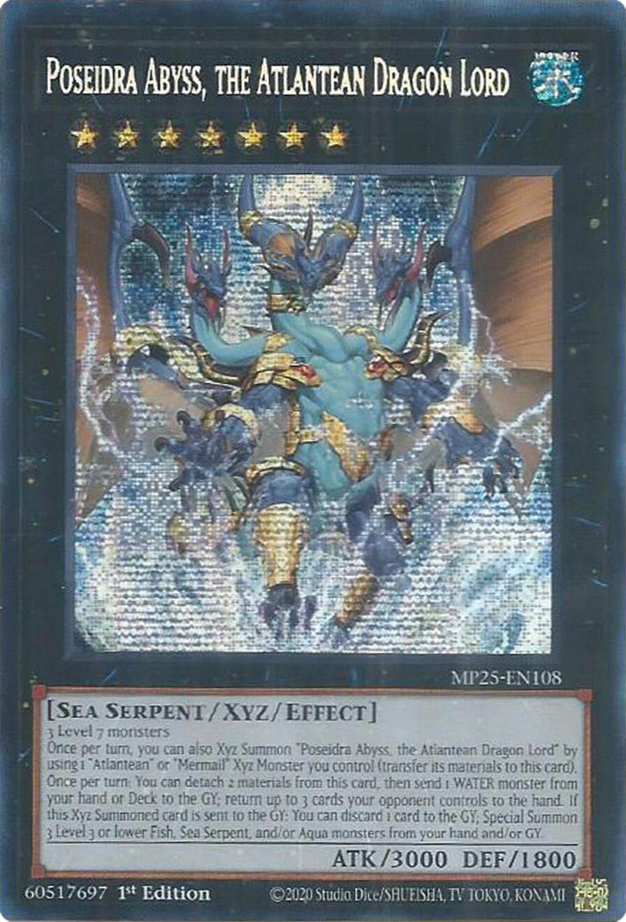 Poseidra Abyss, the Atlantean Dragon Lord (MP25-EN108) (MP25)