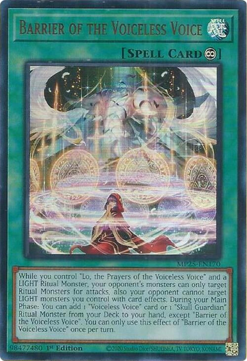 Image for Barrier of the Voiceless Voice (MP25-EN170) (MP25) - YuGiOh
