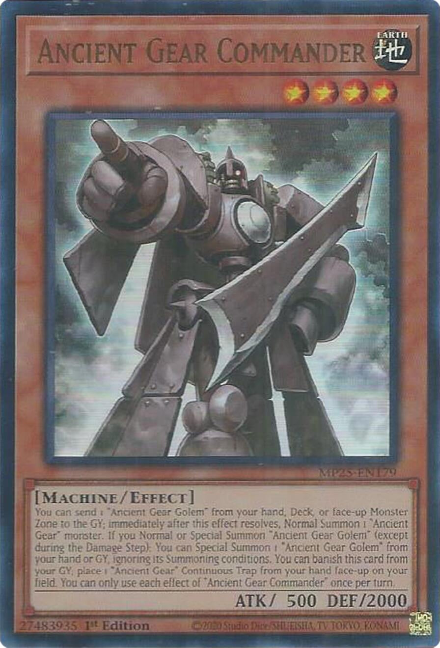 Image for Ancient Gear Commander (MP25-EN179) (MP25) - YuGiOh