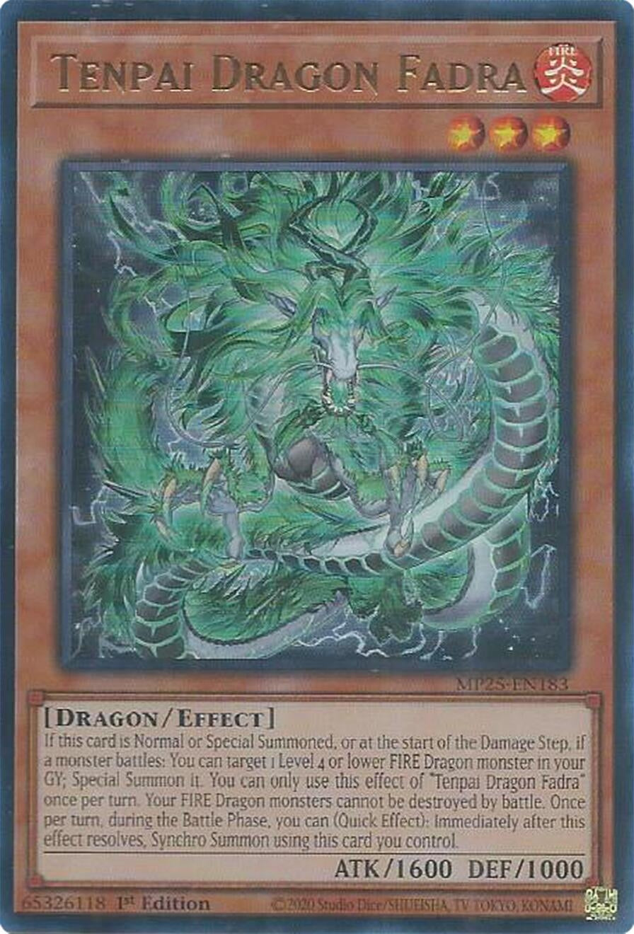 Image for Tenpai Dragon Fadra (MP25-EN183) (MP25) - YuGiOh