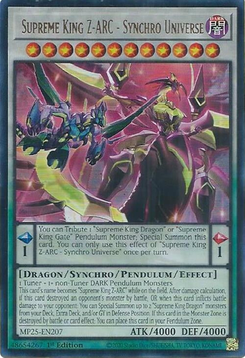 Image for Supreme King Z-ARC - Synchro Universe (MP25-EN207) (MP25) - YuGiOh