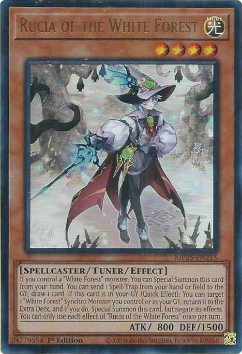 Image for Rucia of the White Forest (MP25-EN215) (MP25) - YuGiOh