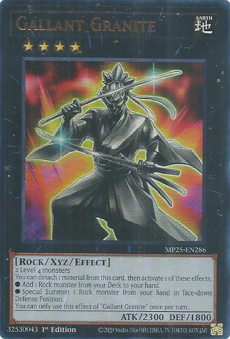Image for Gallant Granite (MP25-EN286) (MP25) - YuGiOh