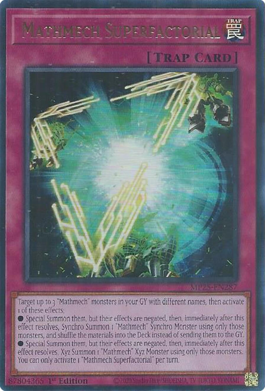 Image for Mathmech Superfactorial (MP25-EN287) (MP25) - YuGiOh