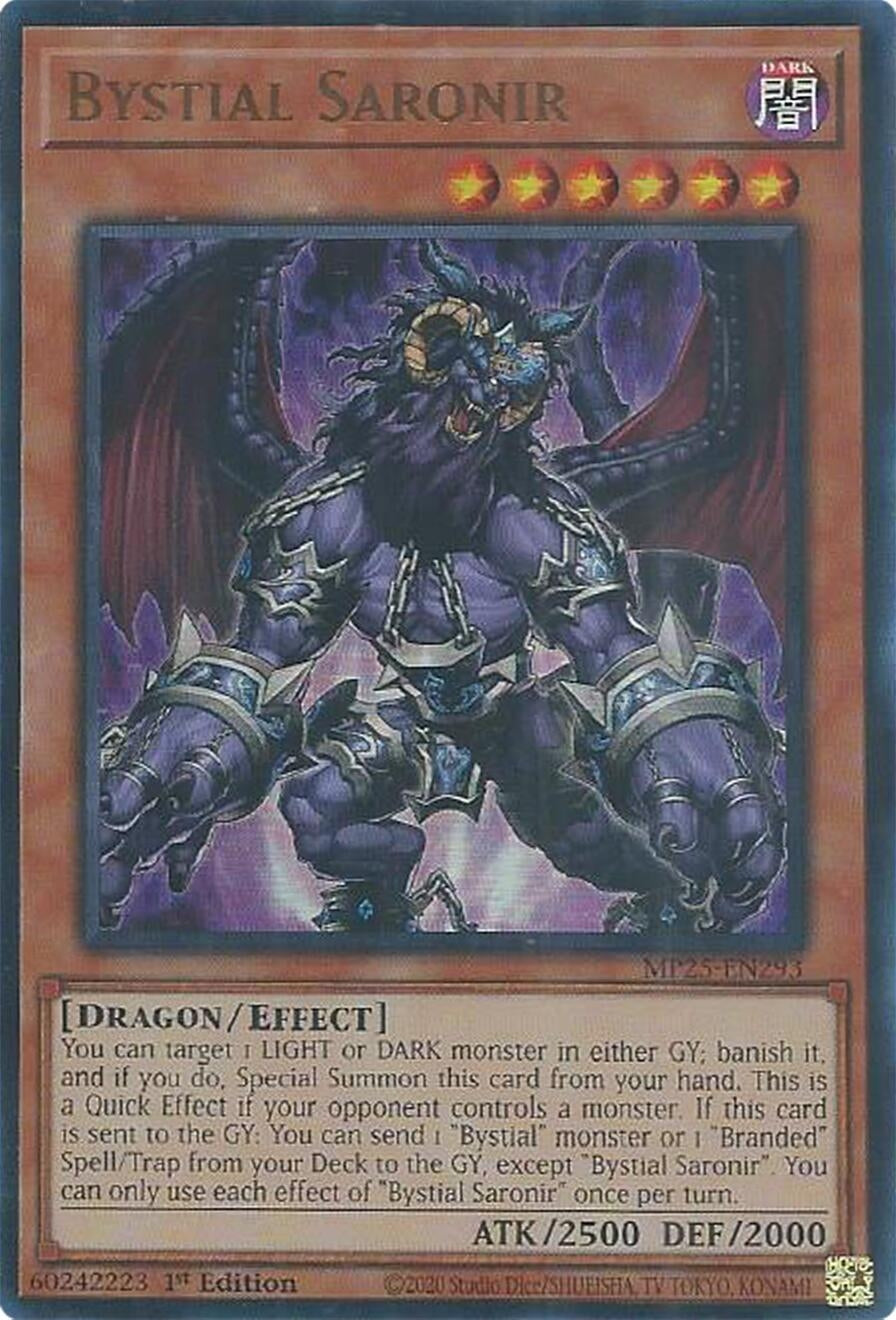 Image for Bystial Saronir (MP25-EN293) (MP25) - YuGiOh