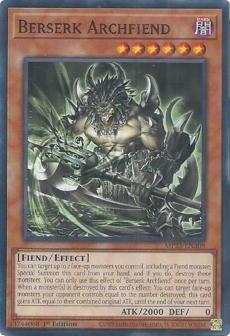 Image for Berserk Archfiend (MP25-EN309) (MP25) - YuGiOh