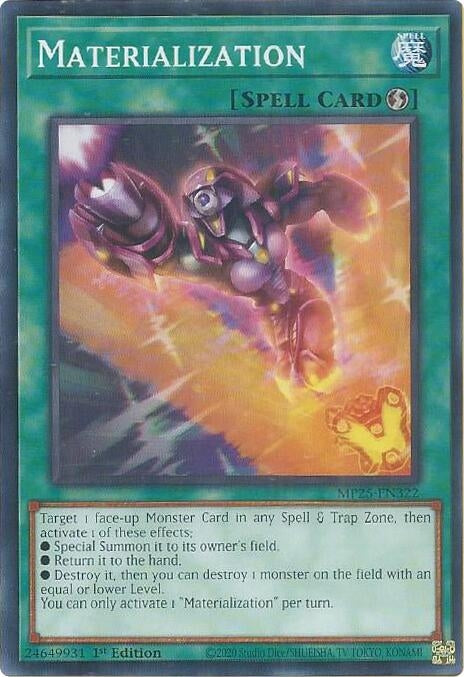 Image for Materialization (MP25-EN322) (MP25) - YuGiOh