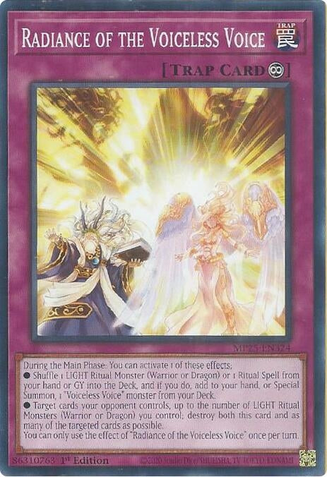 Image for Radiance of the Voiceless Voice (MP25-EN324) (MP25) - YuGiOh