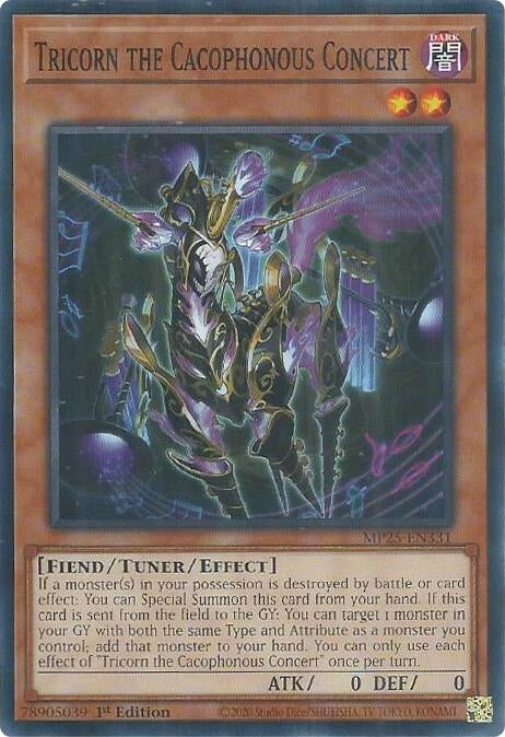 Image for Tricorn the Cacophonous Concert (MP25-EN331) (MP25) - YuGiOh