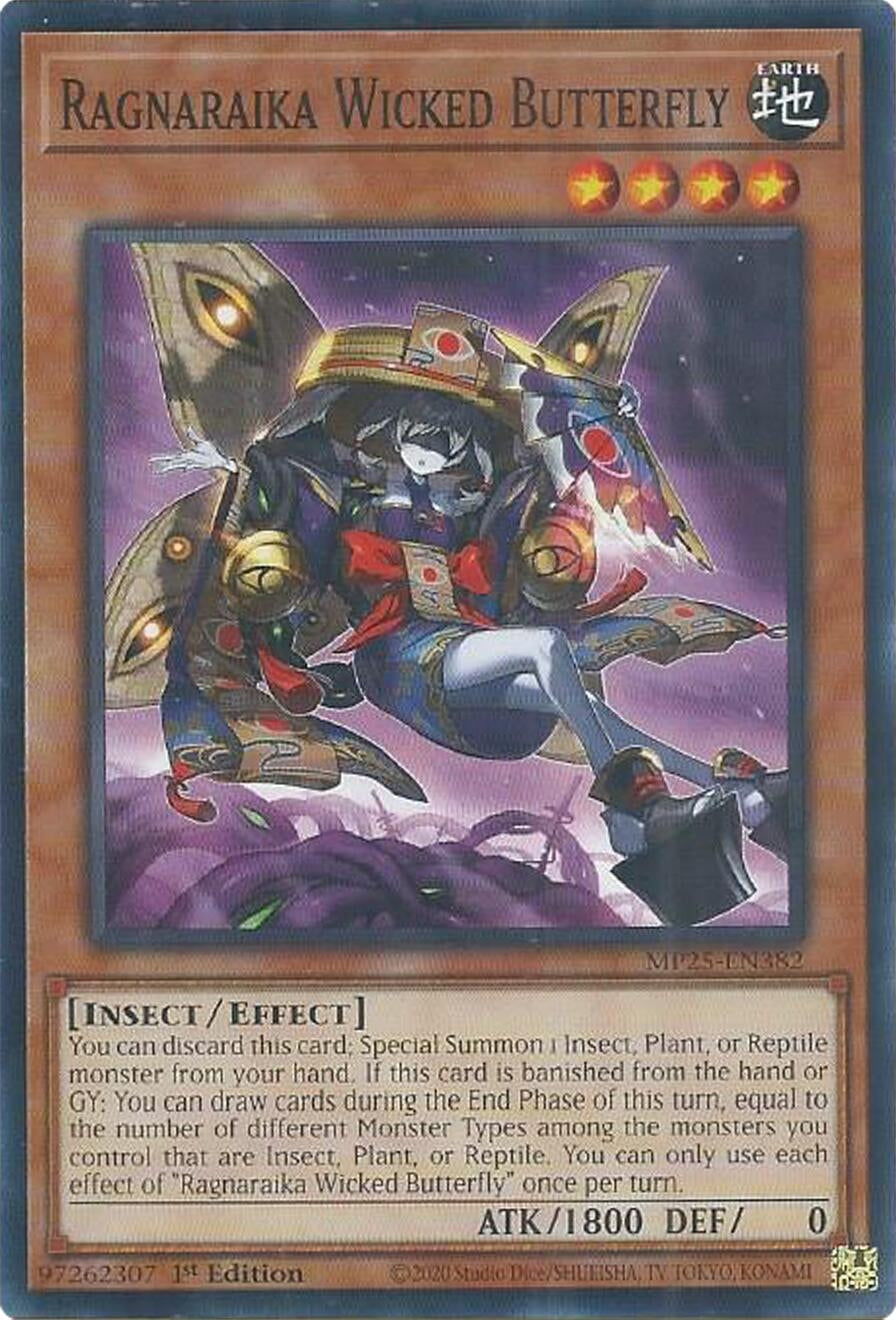 Image for Ragnaraika Wicked Butterfly (MP25-EN382) (MP25) - YuGiOh