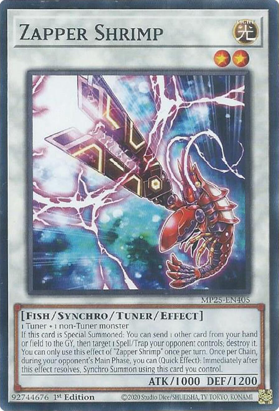 Image for Zapper Shrimp (MP25-EN405) (MP25) - YuGiOh