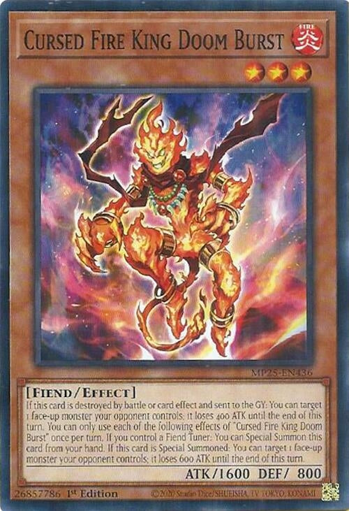 Image for Cursed Fire King Doom Burst (MP25-EN436) (MP25) - YuGiOh