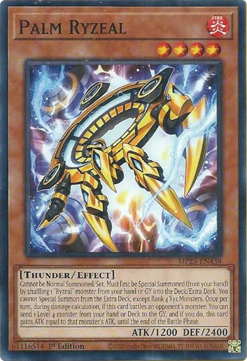Image for Palm Ryzeal (MP25-EN438) (MP25) - YuGiOh