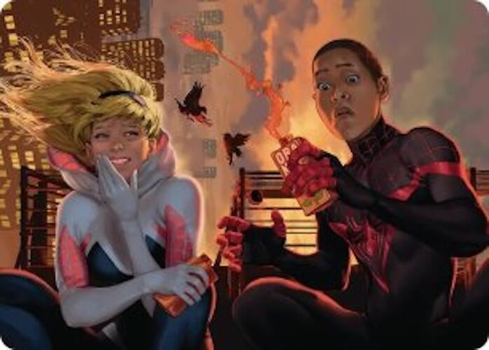 Image for Heroes' Hangout Art Card (14) (Marvel's Spider-Man) - Magic: The Gathering