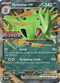 Image for Tyranitar ex (Prismatic Evolutions Stamp) (064/131) (MCAP) - Pokemon