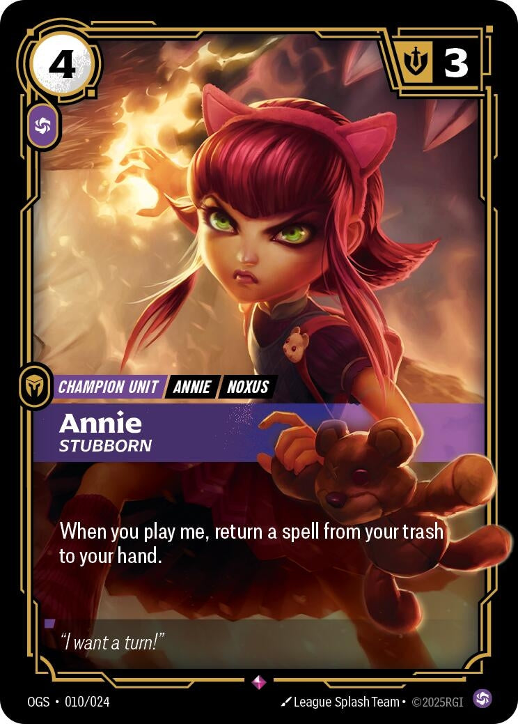 Annie - Stubborn (010/024) (Origins: Proving Grounds)