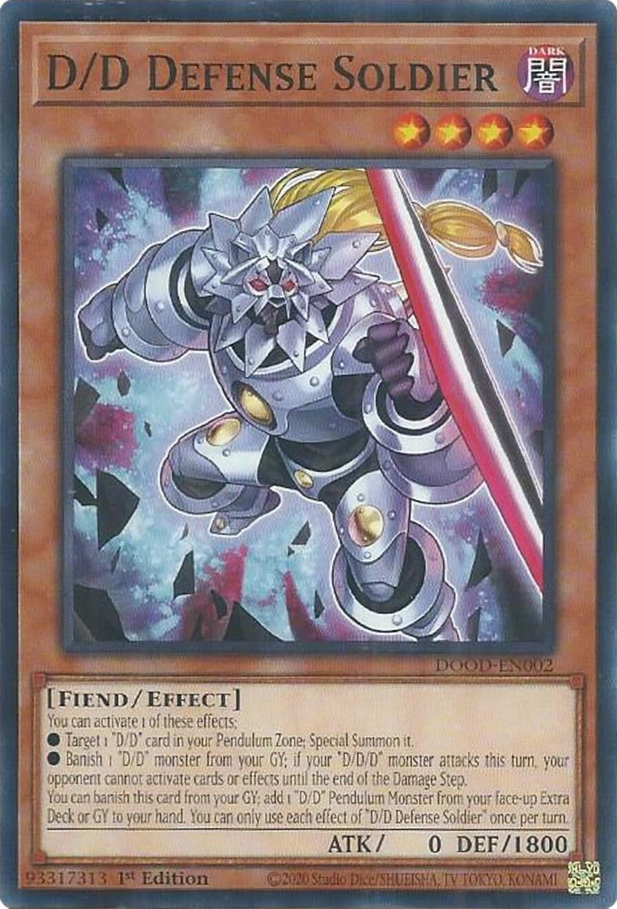 Image for D/D Defense Soldier (DOOD-EN002) (DOOD) - YuGiOh