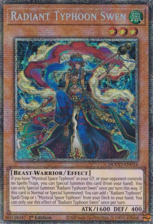 Image for Radiant Typhoon Swen (Starlight Rare) (DOOD-EN014) (DOOD) - YuGiOh