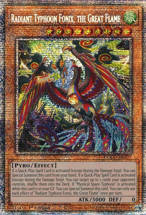 Image for Radiant Typhoon Fonix, the Great Flame (Starlight Rare) (DOOD-EN017) (DOOD) - YuGiOh