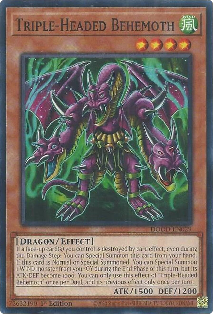 Image for Triple-Headed Behemoth (DOOD-EN029) (DOOD) - YuGiOh