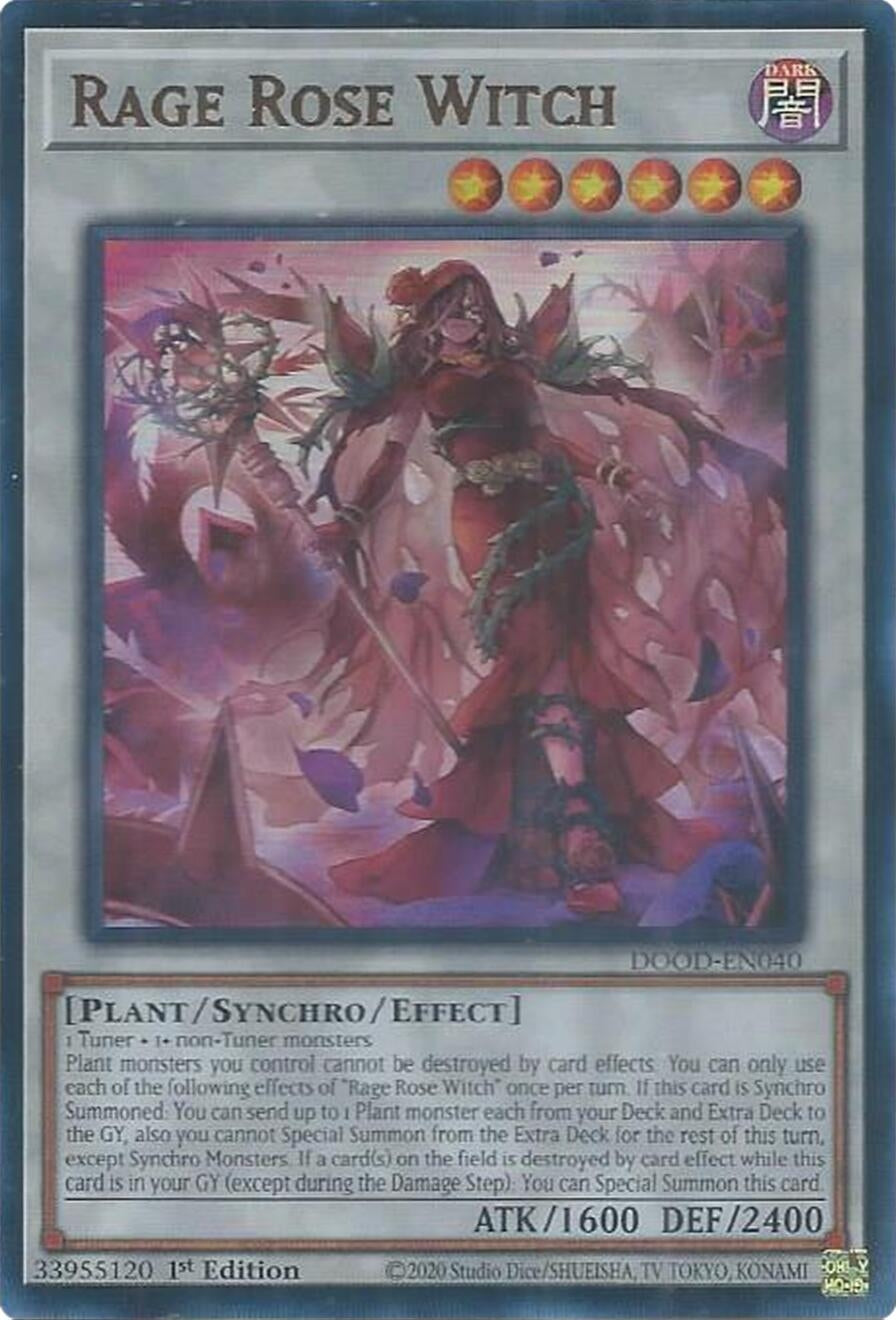 Image for Rage Rose Witch (DOOD-EN040) (DOOD) - YuGiOh