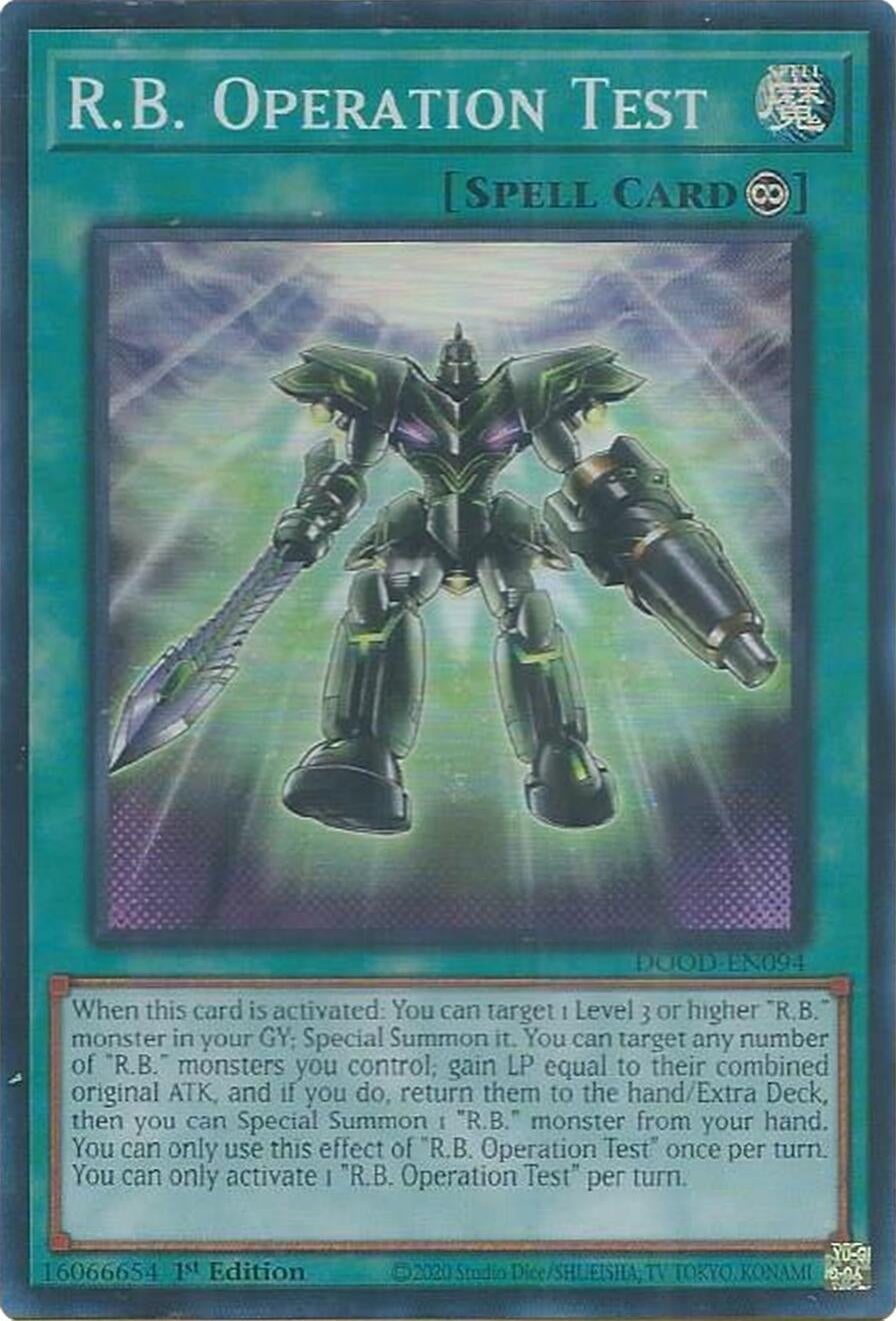 Image for R.B. Operation Test (DOOD-EN094) (DOOD) - YuGiOh