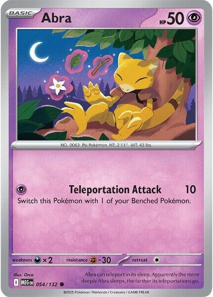 Image for Abra (054/132) (MEG) - Pokemon