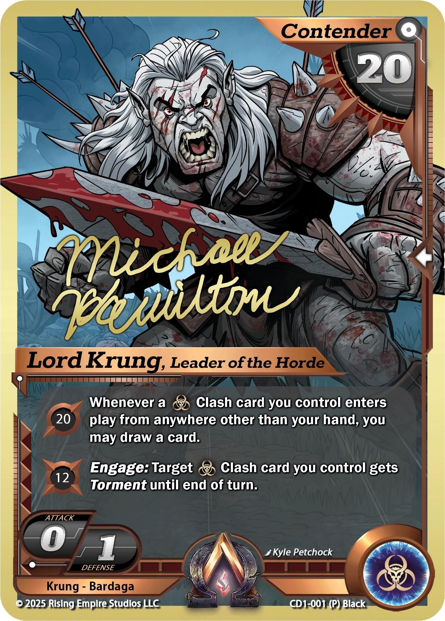 Image for Lord Krung, Leader of the Horde (CD1-001) (Champion Deck: Michael Hamilton) - Alpha Clash
