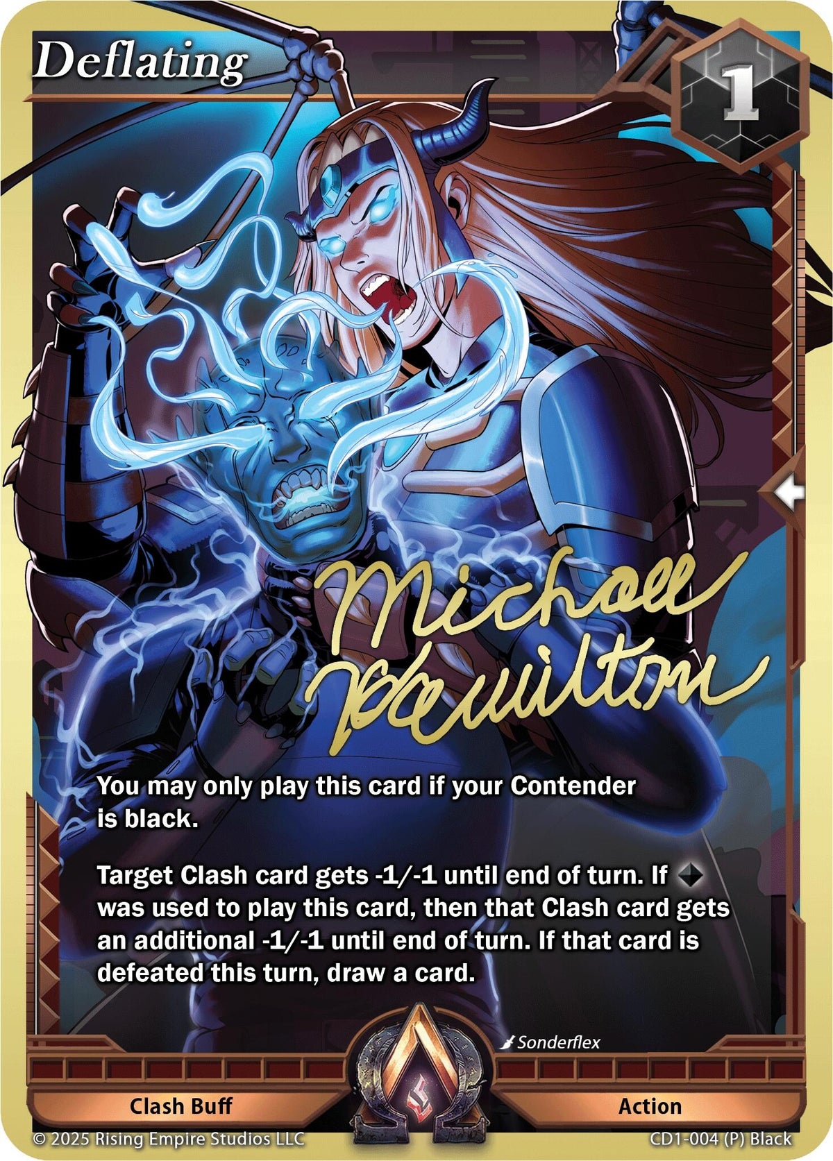 Image for Deflating (CD1-004) (Champion Deck: Michael Hamilton) - Alpha Clash