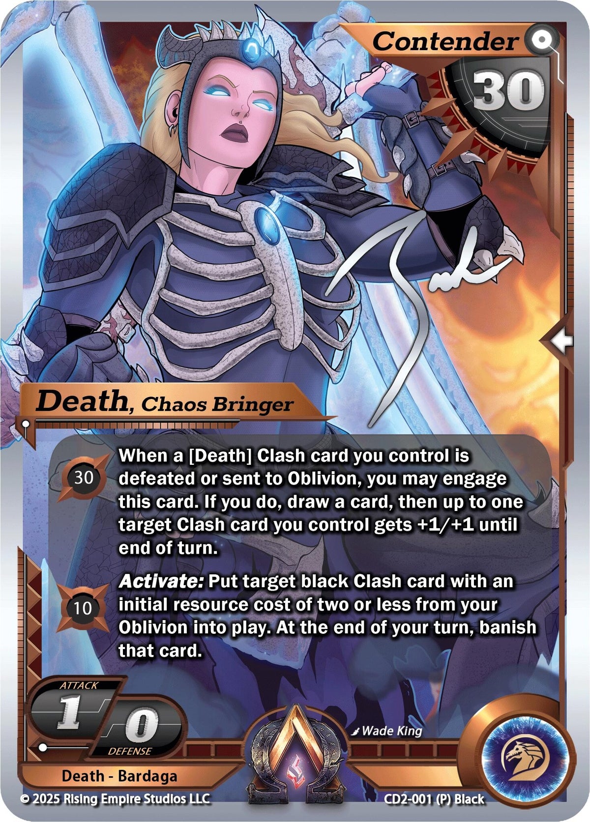 Image for Death, Chaos Bringer (CD2-001) (Champion Deck: Zach Bunn) - Alpha Clash